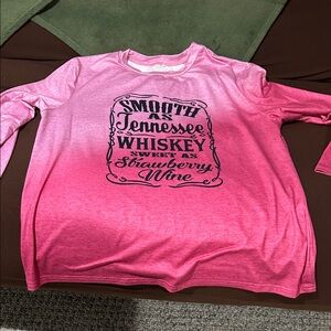 Pink Long Sleeve Graphic Tee